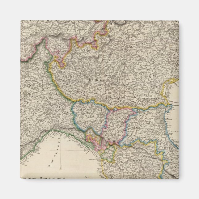 North Italy with Sardinia Magnet (Front)