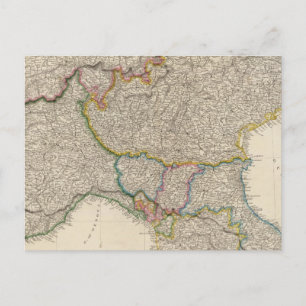 North Italy with Sardinia Postcard