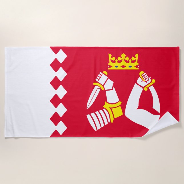 North Karelia Flag Beach Towel (Front)