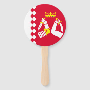 North Karelia Flag Hand Fan