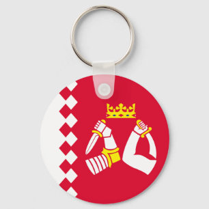 North Karelia Flag Key Ring