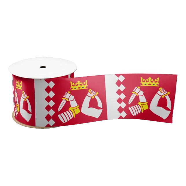 North Karelia Flag Satin Ribbon (Spool)