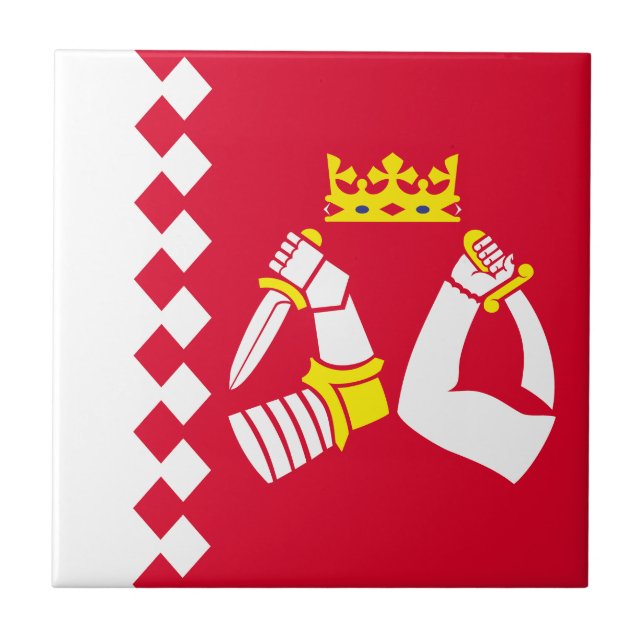 North Karelia Flag Tile (Front)