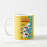North Kingston Rhode Island Map Mug<br><div class="desc">A vintage illustrated map of North Kingston,  Rhode Island repurposed on a mug. It's sooo colourful!</div>