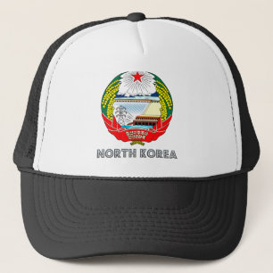 North Korea Coat of Arms Trucker Hat