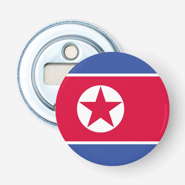 North Korea flag Bottle Opener (Front)