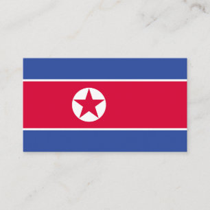 North Korea flag Business Card