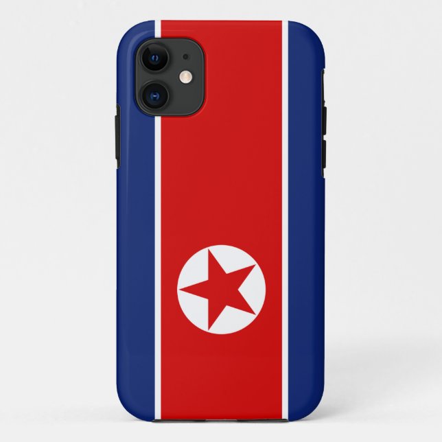 North Korea Flag Case-Mate iPhone Case (Back)