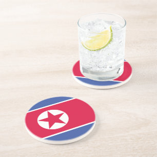 North Korea flag Coaster