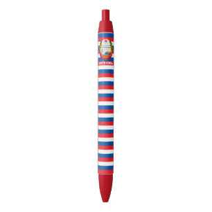 North Korea Flag Cute Patriotic Black Ink Pen