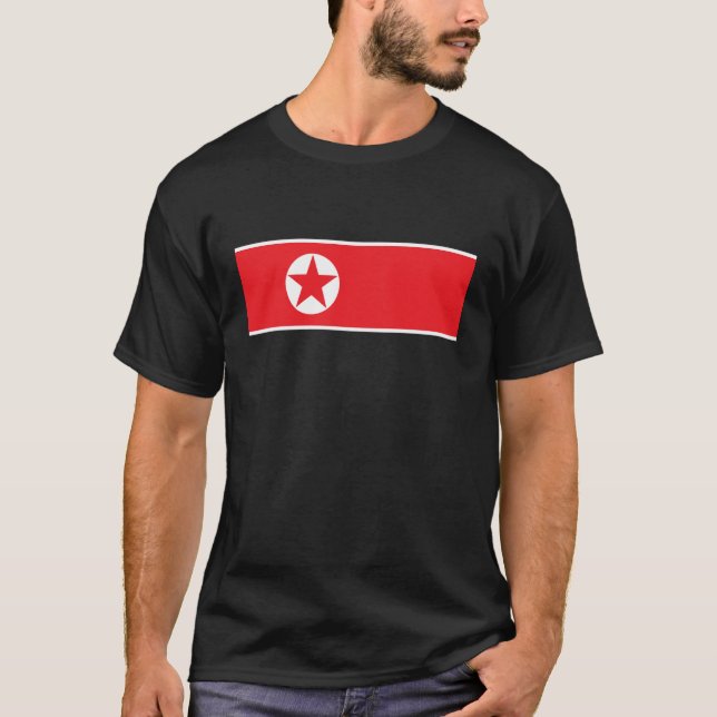 North Korea Flag DPRK Pyongyang Long Sleeve T-Shirt (Front)