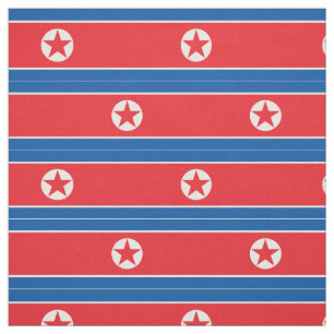 North Korea Flag Fabric