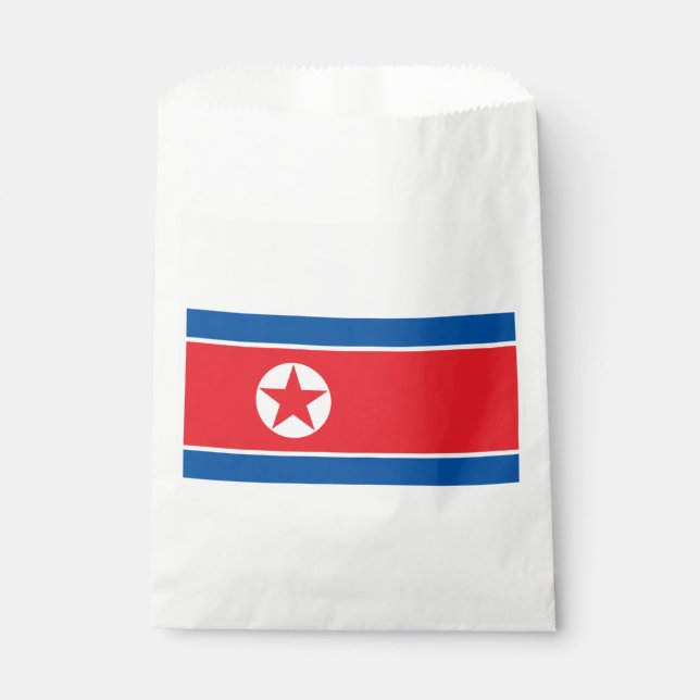 North Korea Flag Favour Bags (Front)