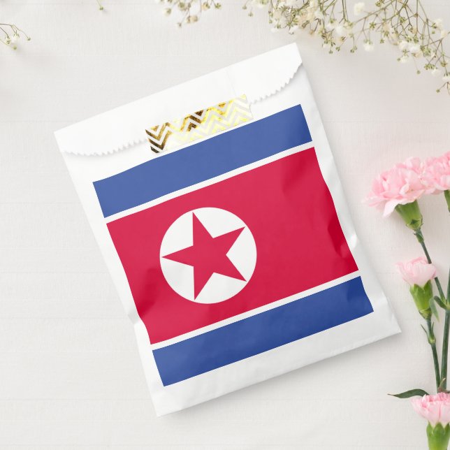 North Korea flag Favour Bags (Sealed)