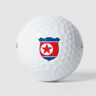 North Korea Flag Grand Patriotic Golf Balls