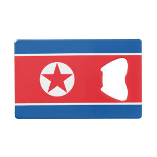North Korea Flag Keychain Bottle Opener