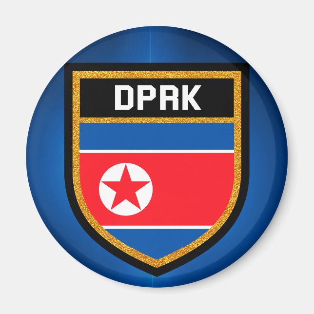 North Korea Flag Magnet (Front)