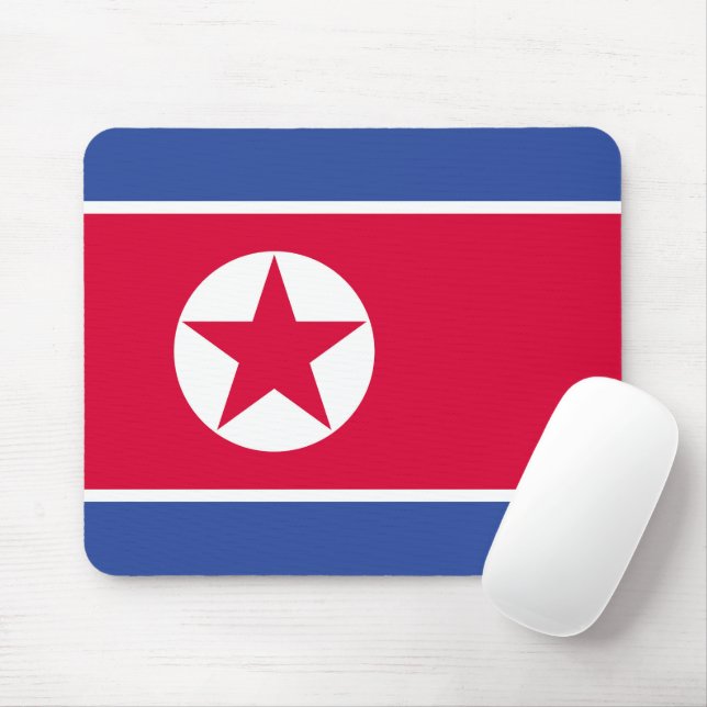 North Korea flag Mouse Pad (With Mouse)