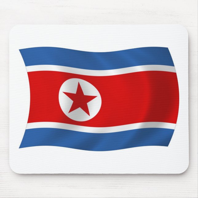 North Korea Flag Mousepad (Front)