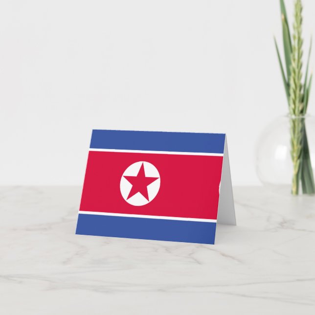 North Korea flag Note Card (Front)