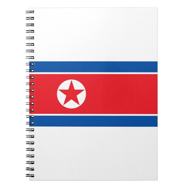 North Korea Flag Notebook (Front)