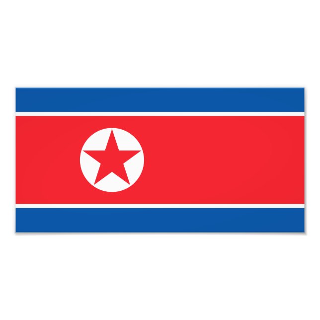 North Korea Flag Photo Print (Front)