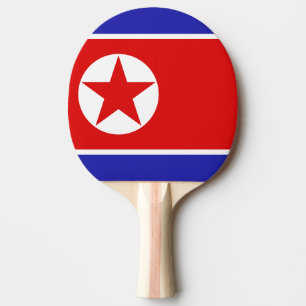 North Korea Flag Ping Pong Paddle