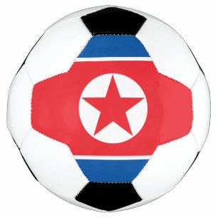 North Korea Flag Soccer Ball
