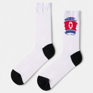 North Korea flag Socks