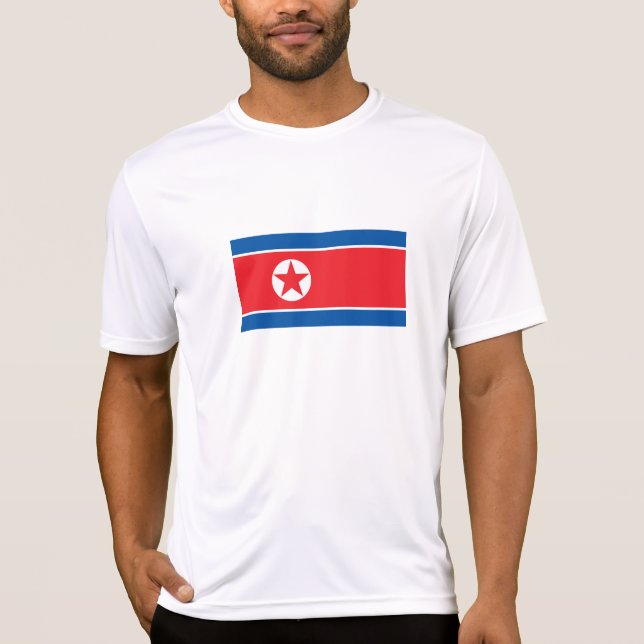 North Korea Flag T-Shirt (Front)