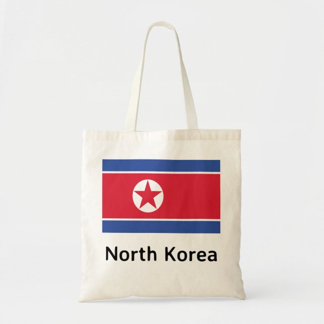 North Korea Flag Tote Bag (Front)