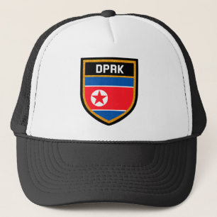 North Korea Flag Trucker Hat