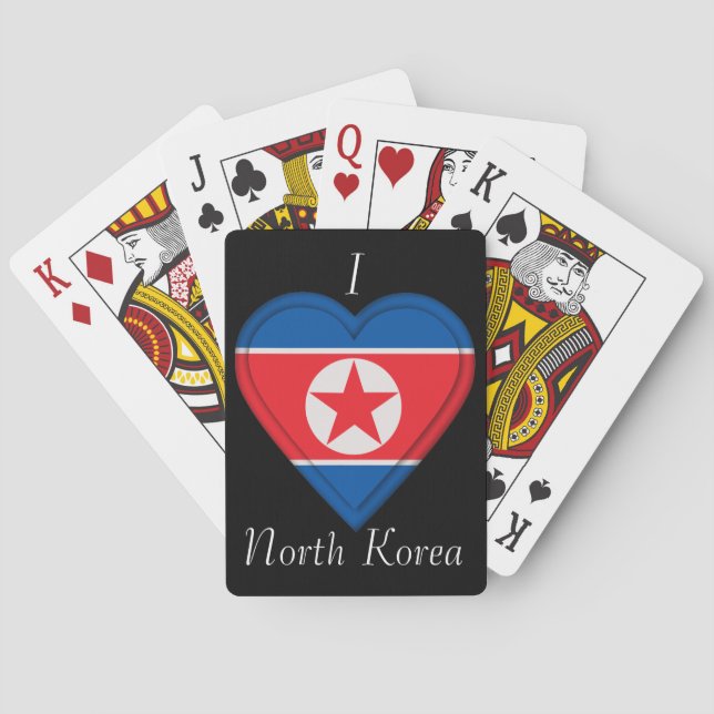 North Korea Korean flag Playing Cards (Back)