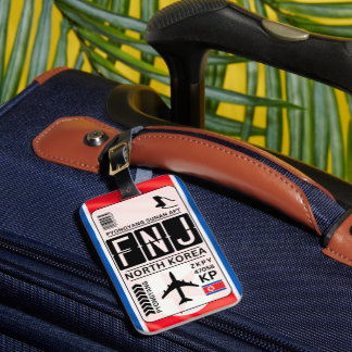 North Korea Luggage Tag