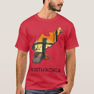 North Korea travel map T-Shirt