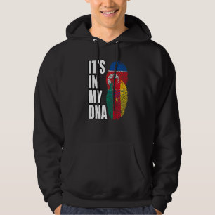 North Korean And Cameroonian Mix DNA Heritage Flag Hoodie