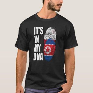 North Korean And Maltese Mix DNA Heritage Flag T-Shirt