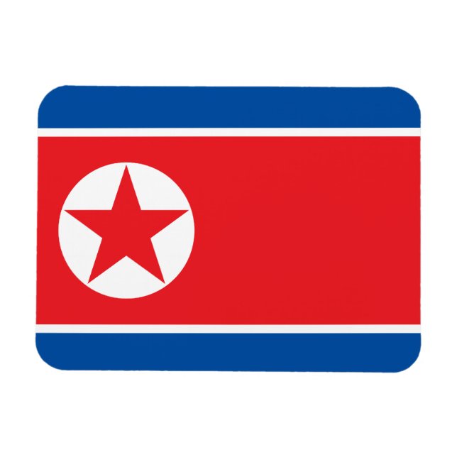 North Korean Flag Magnet (Horizontal)
