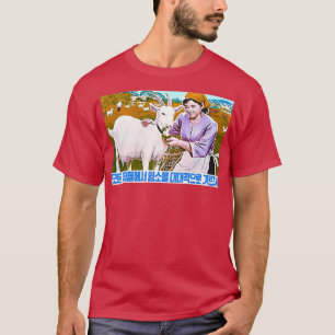 North Korean Propaganda  Goat  T-Shirt