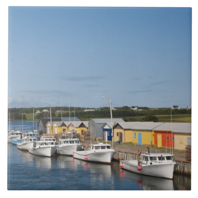 North Lake Harbour, Prince Edward Island. Tile (Front)