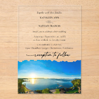 North Lake Tahoe Destination Wedding Invitation
