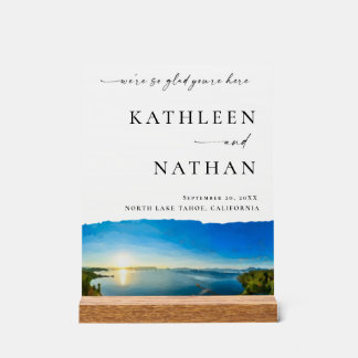 North Lake Tahoe Destination Welcome Acrylic Sign