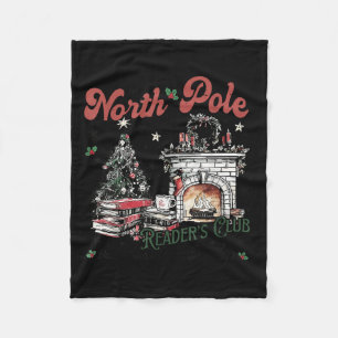 North Le Book Club Book Lover Bookish Bookworm Chr Fleece Blanket