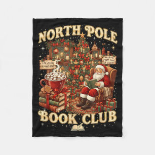 North Le Book Club Cozy Christmas Reading Gift Fleece Blanket