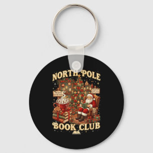 North Le Book Club Cozy Christmas Reading Gift  Key Ring