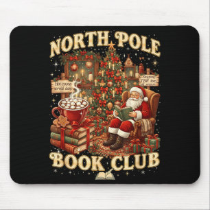 North Le Book Club Cozy Christmas Reading Gift Mouse Pad