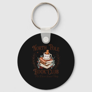 North Le Book Club Hot Cocoa Served Daily Libraria Key Ring