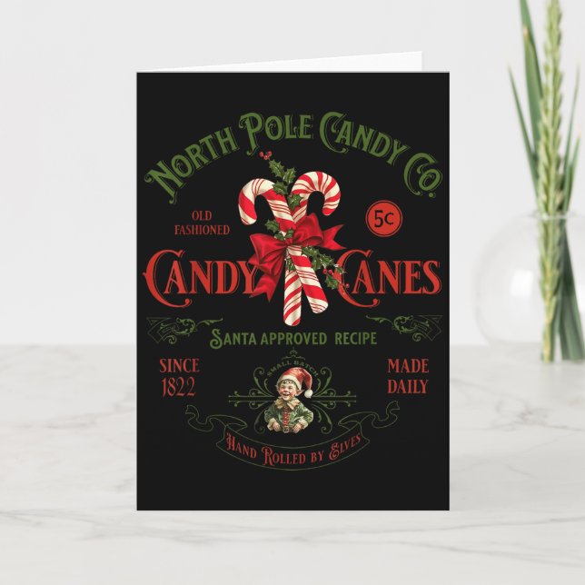 North Le Candy Co Candy Cane Funny Christmas Xmas  Card (Front)