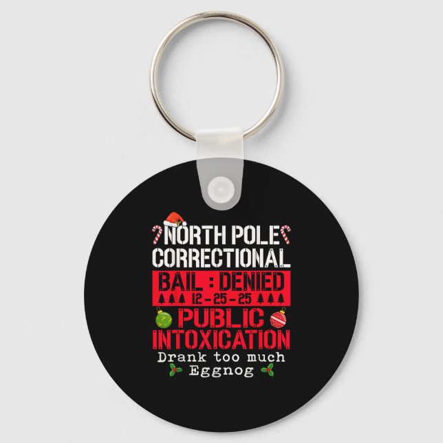 North Le Correctional Public Intoxication Eggnog C Key Ring (Front)