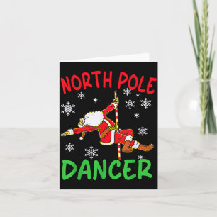 North Le Dancer Funny Santa Joke Card